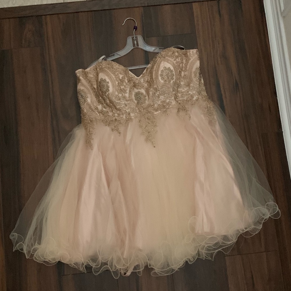 Gold dress